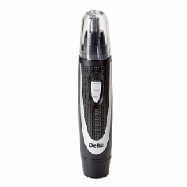 Триммер DELTA DL-4300 черный с серебристым: для носа, ушей и бровей,2 Вт,электропитание: 2 батареи АА 1,5 В (в комплект не входят)