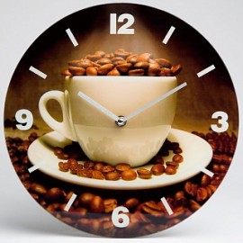 Часы настенные 30см  "Зерна Кофе" (12) DT-0130