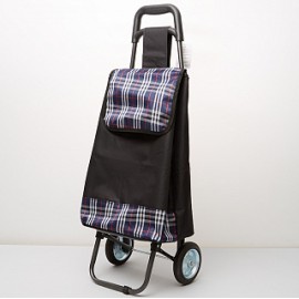 Тележка багажная ручная 50 кг DT-120 черная,металлический каркас,съемные металлические колеса с резиновыми шинами - 2 штуки