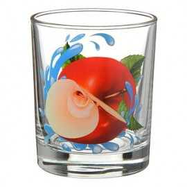 Набор стаканов 6шт низкий "Ода"250мл (Яблоко красное) 05с1249