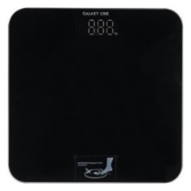 Весы напольные электронные GALAXY LINE GL4814 (черный) 180 кг, светодиодный дисплей, цена деления 50 / 100 г