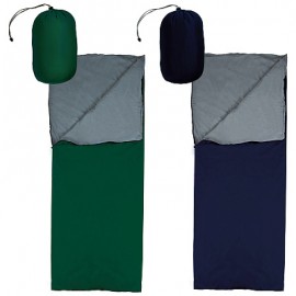 Спальный мешок-одеяло СМ001 (зелёный/серый+синий/серый) 102086-SK