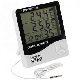 Термометр-гигрометр цифровой HOMESTAR HS-0109 с выносным датчиком 104304-SK