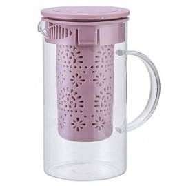 Чайник заварочный 1000 мл с фильтром AK-5520/5 бежево-розовый