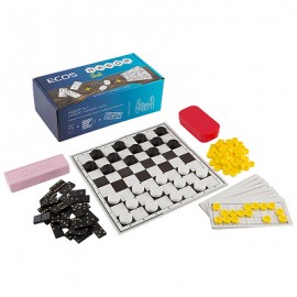 Набор 3 в 1 лото, шашки, домино Ecos 006043-SK